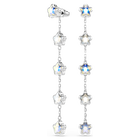 swarovski أقراط chroma، قطع متنوع، نجمة، لون أبيض، طلاء روديوم