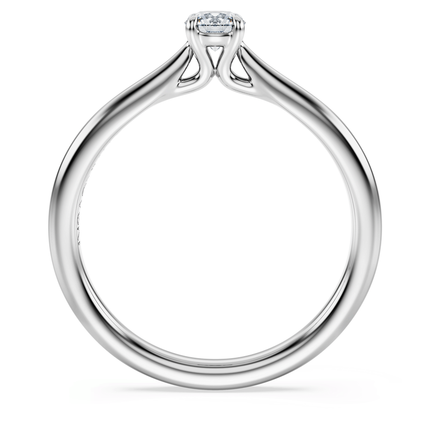 swarovski خاتم سوليتير eternity، أحجار ألماس مُصنعة في المختبر بإجمالي 0 25 قيراط، فضة إسترليني