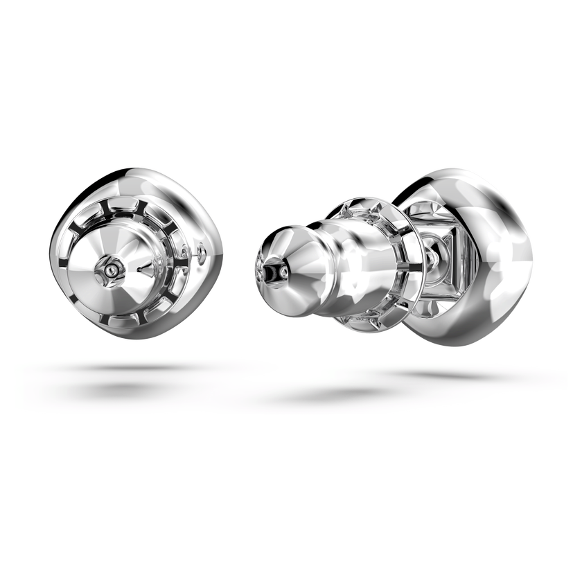 swarovski أقراط angelic دبوسية، قطع مربع، لون أزرق، طلاء روديوم