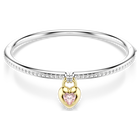 swarovski سوار idyllia، قطع متنوع، شكل قلب، لون وردي، لمسة نهائية من معادن مختلطة