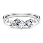 swarovski خاتم galaxy، ألماس مُصنع في المختبر إجمالي 0 43 قيراط، أشكال متنوعة، فضة استرليني