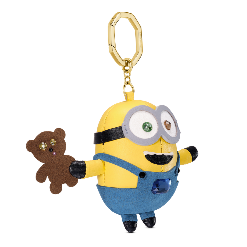 swarovski تعليقة حقيبة minions، ألوان متعددة، طلاء باللون الذهبي