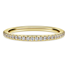 swarovski خاتم eternity، ألماس مُصنع في المختبر إجمالي 0 2 قيراط، شكل دائري، ذهب أصفر عيار 18 قيراط