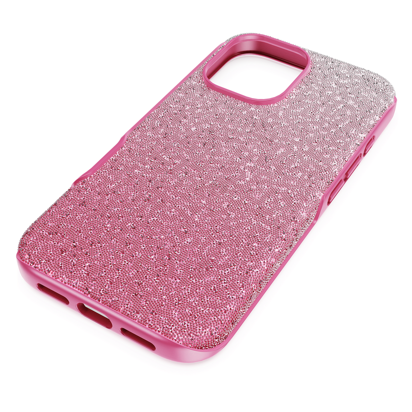 swarovski حافظة هاتف ذكي high، تدرج لوني، iphone  16، لون وردي