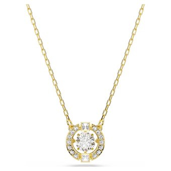 swarovski قلادة una angelic، قطع متنوع، لون أبيض، لمسة نهائية من الذهب عيار 18 قيراط