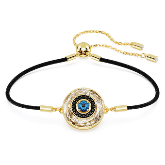 swarovski سوار symbolica، حلية على شكل عين الحسود، ألوان متعددة، طلاء باللون الذهبي