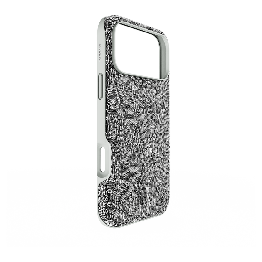 swarovski حافظة high للهاتف الذكي، iphone  17 pro max، لون فضي