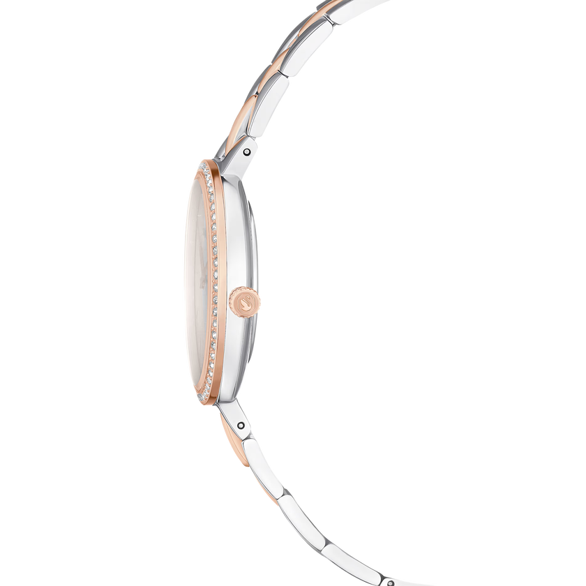 swarovski ساعة cosmopolitan، صناعة سويسرية، سوار معدني، لون فضي، لمسة نهائية من معادن مختلطة