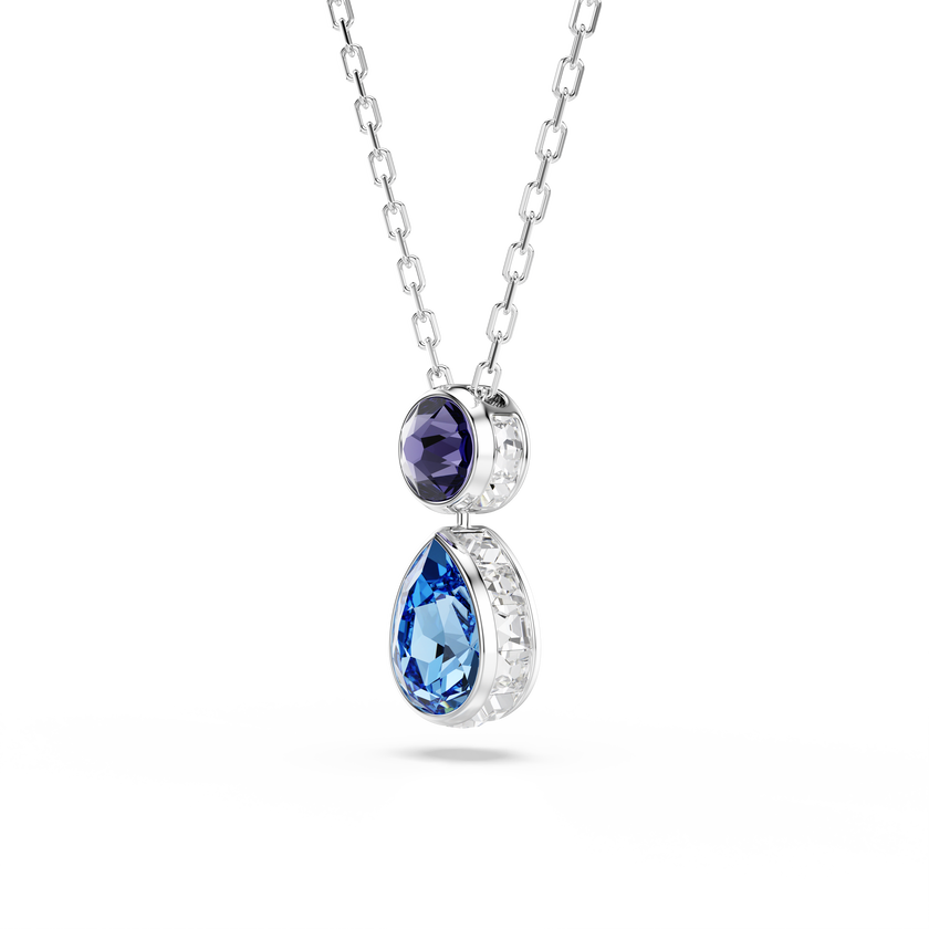 swarovski قلادة chroma، قطع متنوع، ألوان متعددة، طلاء روديوم