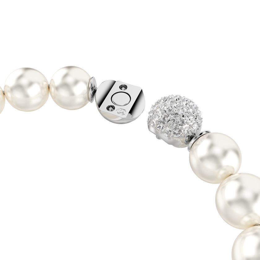 swarovski سوار matrix، لآلئ كريستال، لون أبيض، طلاء روديوم