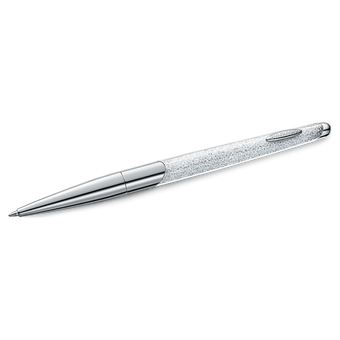 swarovski قلم حبر سائل crystalline nova، لون فضي، طلاء كروم