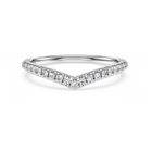 swarovski خاتم eternity شكل حرف  v، ألماس مُصنع في المختبر إجمالي 0 25 قيراط، شكل دائري، ذهب أبيض عيار 18 قيراط