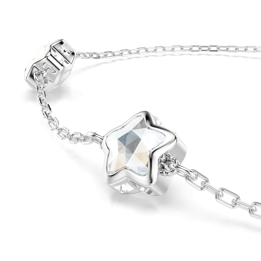 swarovski سوار chroma، نجمة، لون أبيض، طلاء روديوم