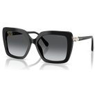 swarovski نظارة شمسية، شكل مربع، sk6049، لون بني