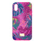 غطاء هاتف ذكي من مجموعة Tropical بمصد مدمج، iPhone® XS Max، متعدد الألوان الغامقة