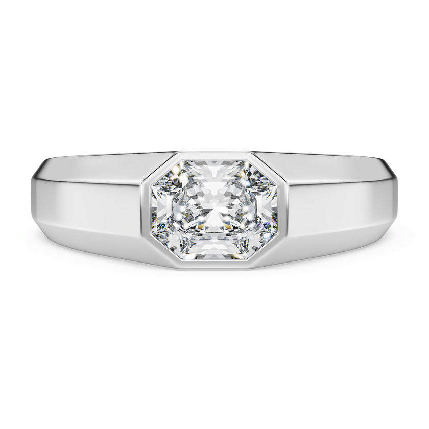 swarovski octagon band ring  lab grown diamonds 1 0 ct tw  octagon shape  18k white gold