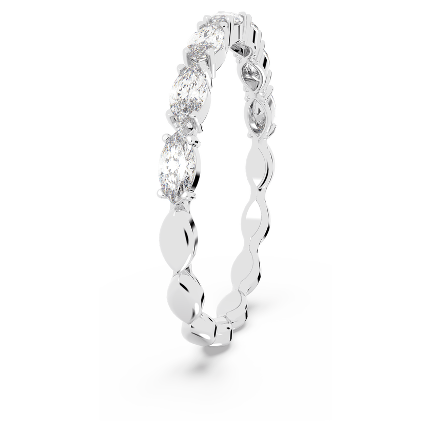 swarovski خاتم matrix vittore، قطع ماركيز،   لون أبيض،  طلاء روديوم