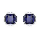 swarovski أقراط دبوسية birthstone، قطع مربع، شهر سبتمبر، لون أزرق، طلاء روديوم