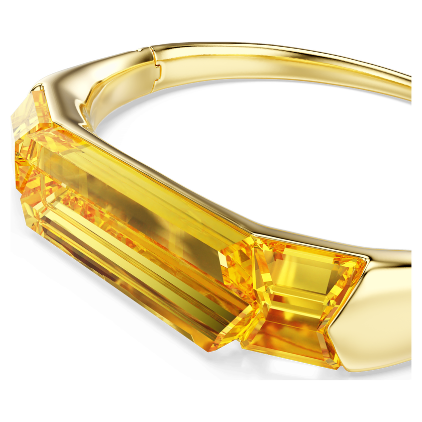 swarovski سوار lucent، لون أصفر، طلاء باللون الذهبي