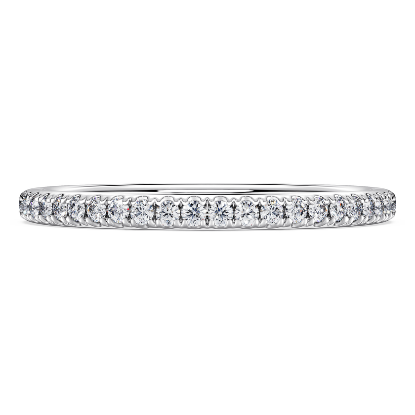 swarovski eternity band ring  laboratory grown diamonds 0 2 ct tw  sterling silver