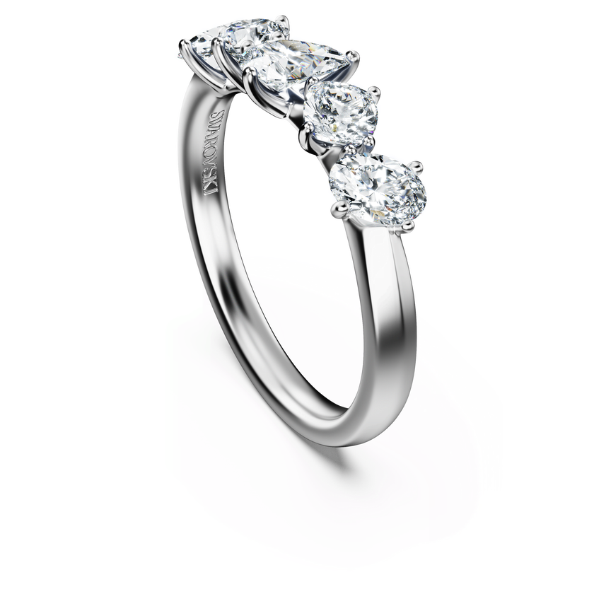 swarovski خاتم galaxy، ألماس مُصنع في المختبر إجمالي 1 قيراط، أشكال متنوعة، ذهب أبيض عيار 18 قيراط