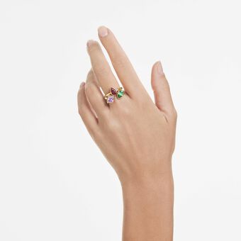 swarovski خاتم كوكتيل imber، طقم  2 ، قطع متنوع، ألوان متعددة، لمسة نهائية من الذهب عيار 18 قيراط