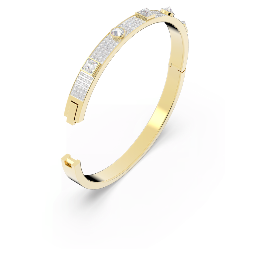 swarovski سوار thrilling deluxe، لون أبيض، طلاء باللون الذهبي