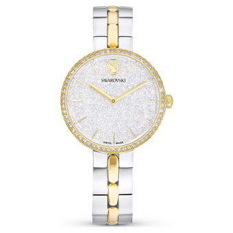 swarovski cosmopolitan watch  swiss made  metal bracelet  silver tone  mixed metal finish