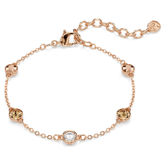 swarovski سوار imber، قطع مُستدير، ألوان متعددة، لمسة نهائية من الذهب الوردي عيار 18 قيراط