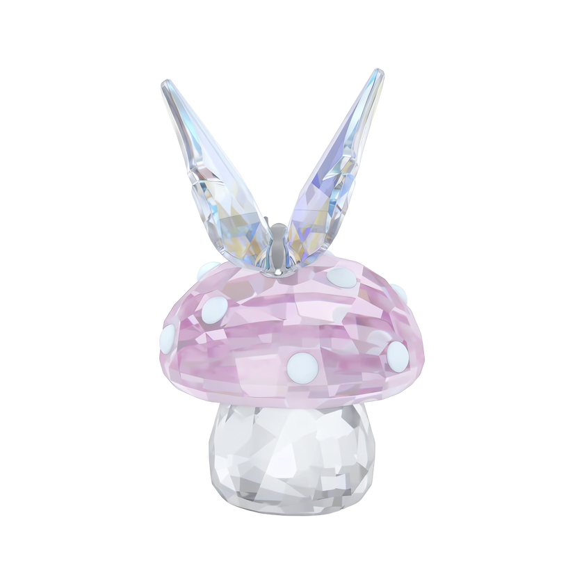 ariana grande x swarovski زينة على شكل فطر وفراشة