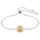 swarovski سوار birthstone، قطع مربع، november، لون أصفر، طلاء روديوم