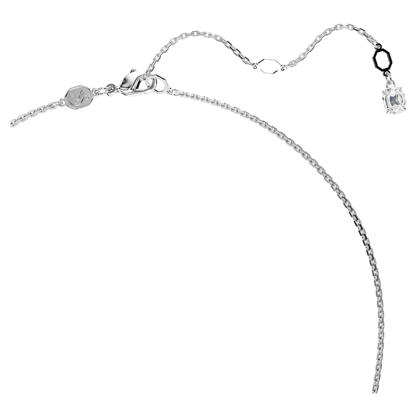 swarovski قلادة hyperbola، قطع متنوع، شكل إنفينيتي، لون أبيض، طلاء روديوم