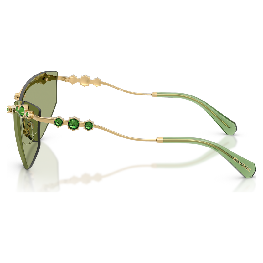 swarovski نظارة شمسية، على شكل عين القطة، sk7039، لون ذهبي