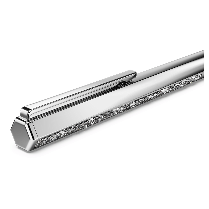 swarovski قلم crystal shimmer، لون فضي، طلاء كروم
