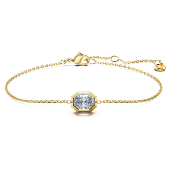 swarovski سوار octagon، ألماس مُصنع في المختبر إجمالي 0 5 قيراط، شكل مثمن، ذهب أصفر عيار 18 قيراط
