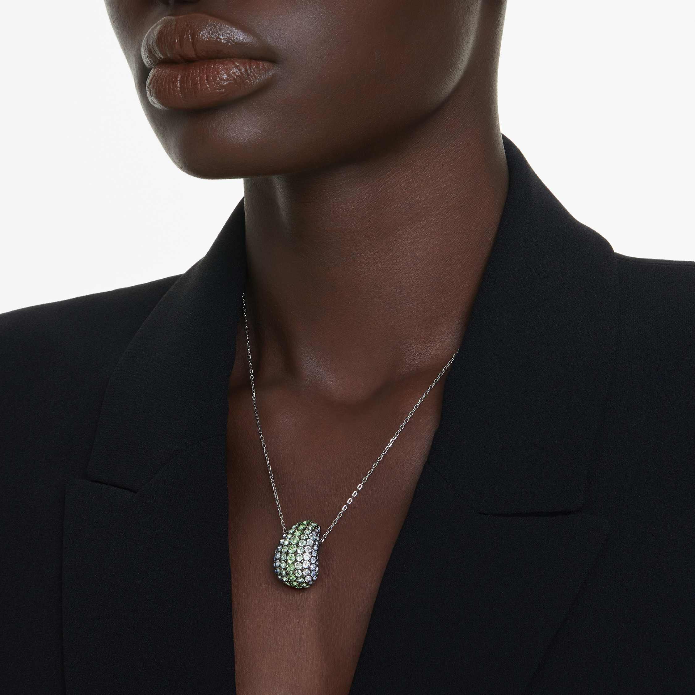 swarovski قلادة sublima، قطع مستدير، ألوان متعددة، طلاء روثينيوم