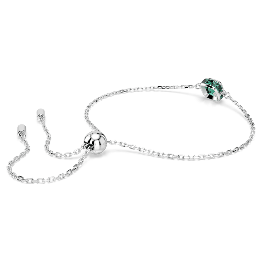 swarovski سوار birthstone، قطع مربع، may، لون أخضر، طلاء روديوم