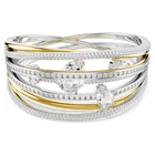 swarovski سوار hyperbola، قطع متنوع، لون أبيض، لمسة نهائية من معادن مختلطة