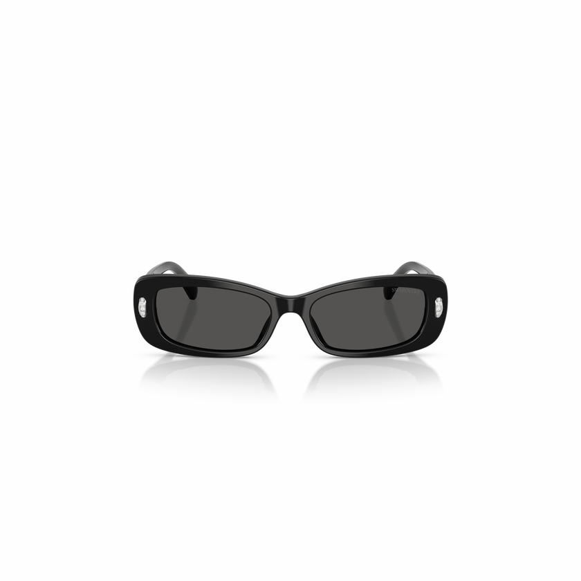 swarovski نظارات شمسية، شكل وسادة، sk6071، لون أسود