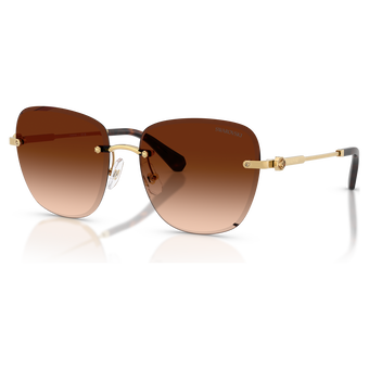 swarovski نظارات شمسية، شكل مربع، sk7043، لون بني