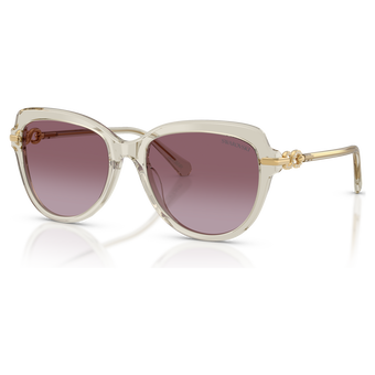swarovski نظارات شمسية، شكل فراشة، sk6073، لون بيج