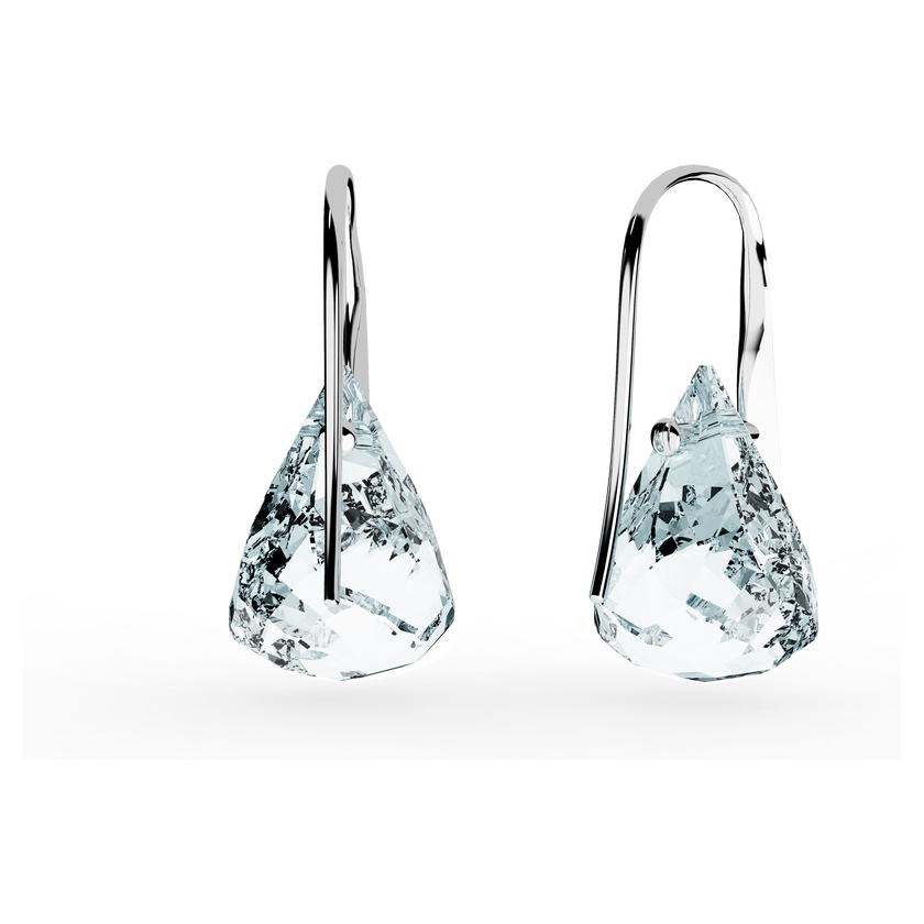 swarovski أقراط متدلية lunar، لون أزرق، طلاء روديوم