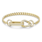 swarovski سوار dextera، كريستالات متراصة، حلقات متنوعة، لون أبيض، طلاء بلون ذهبي