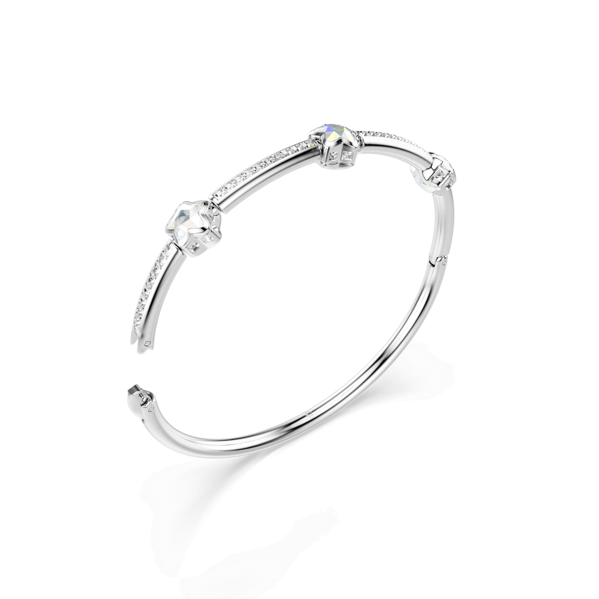 swarovski سوار chroma، قطع متنوع، شكل نجمة، لون أبيض، طلاء روديوم