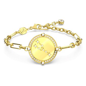 swarovski سوار zodiac، taurus، لون ذهبي، طلاء بلون ذهبي