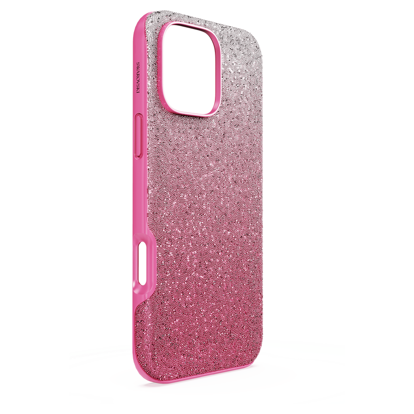 swarovski حافظة هاتف ذكي high، تدرج لوني، iphone  16 pro max، لون وردي