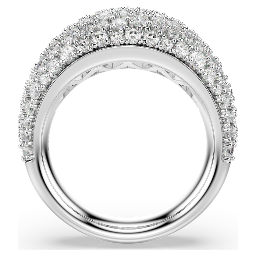 swarovski خاتم sublima، لون أبيض، طلاء روديوم