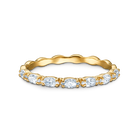 خاتم Vittore ماركيز، لون أبيض، طلاء باللون الذهبي