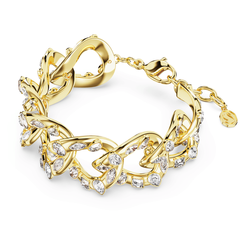 swarovski سوار imber، تصميم متميز، قطع متنوع، لون أبيض، طلاء بلون ذهبي
