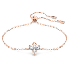 Magic bracelet, Angel, White, Rose gold-tone plated